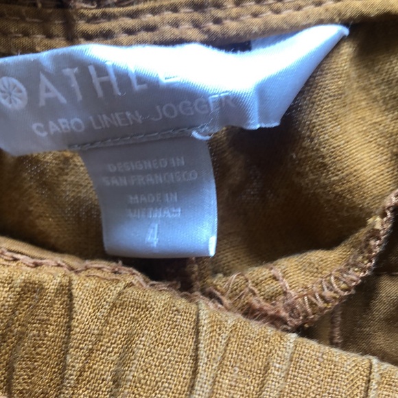 Athleta Cabo Linen Jogger. Machine washable fabric with a relaxed fit. Worn 2x - Picture 9 of 15
